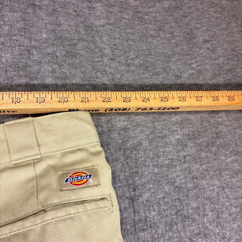Dickies 874 Original Fit Work Pants Mens 46x32 Khaki Tan Straight Leg Workwear